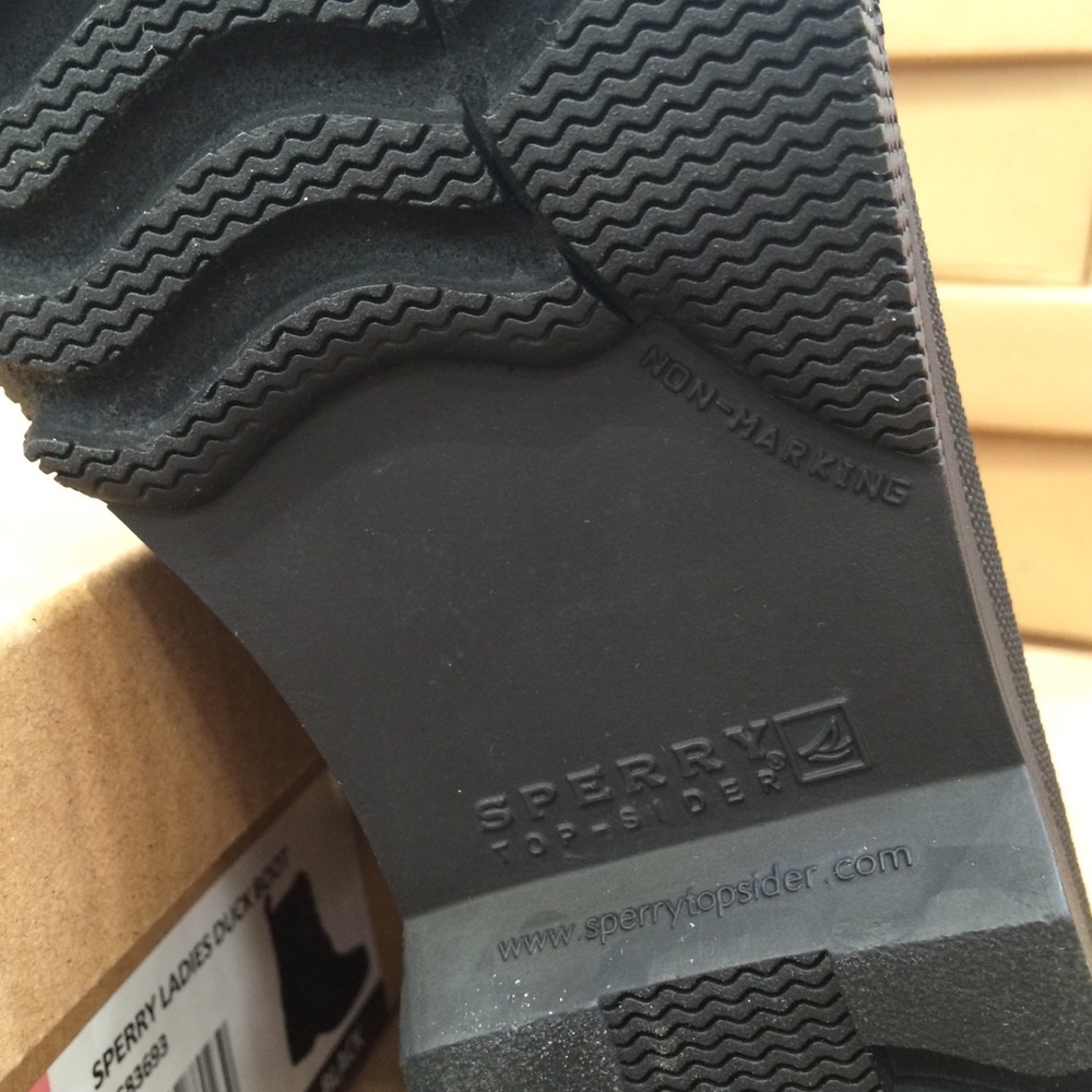 NIB Sperry Top-Sider Gosling Duck Boots Black - Picture 8 of 8